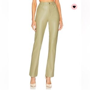 WeWoreWhat Faux Leather Kickflare Jeans